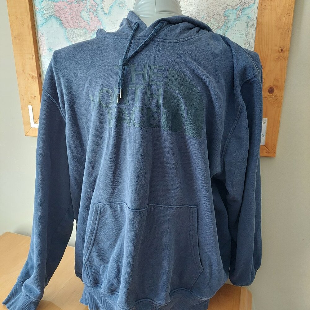 The North Face Navy Blue Large Front Logo Men's Hoodie Size XXXL